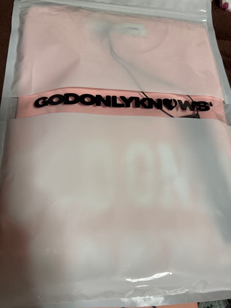 GOD ONLY KNOWS BACK LOGO PRINT T-SHIRT Ｌ