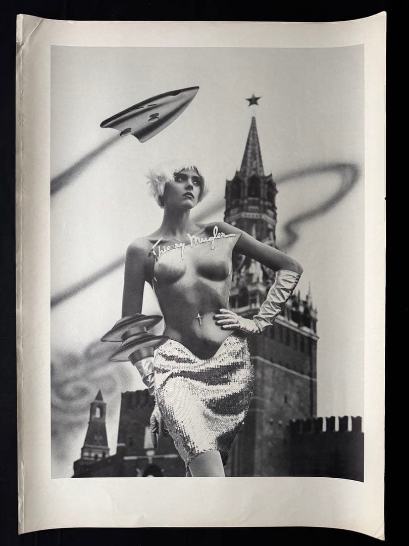 【当時物】1980s Thierry Mugler大判両面印刷（50×70cm）
