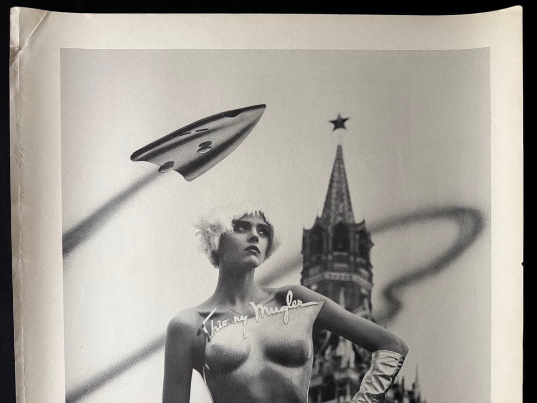 【当時物】1980s Thierry Mugler大判両面印刷（50×70cm）