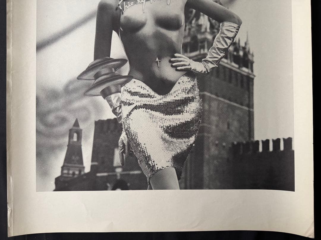 【当時物】1980s Thierry Mugler大判両面印刷（50×70cm）