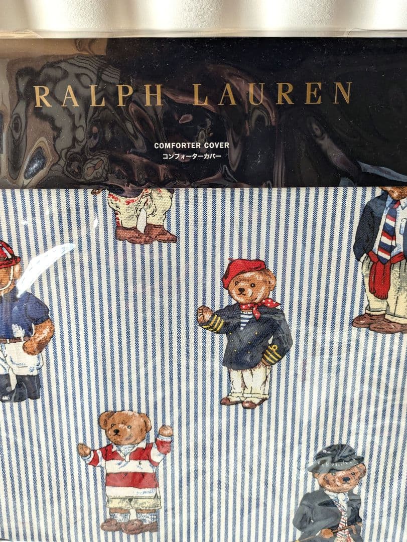 ★ラルフローレン★　コンフォーターカバー　ベア柄　クイーン