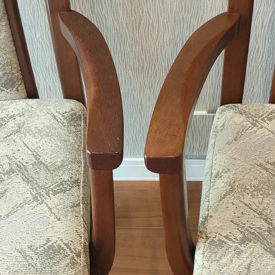 ヴィンテージ　カリモク　アームチェア　ハイバック　2脚セット