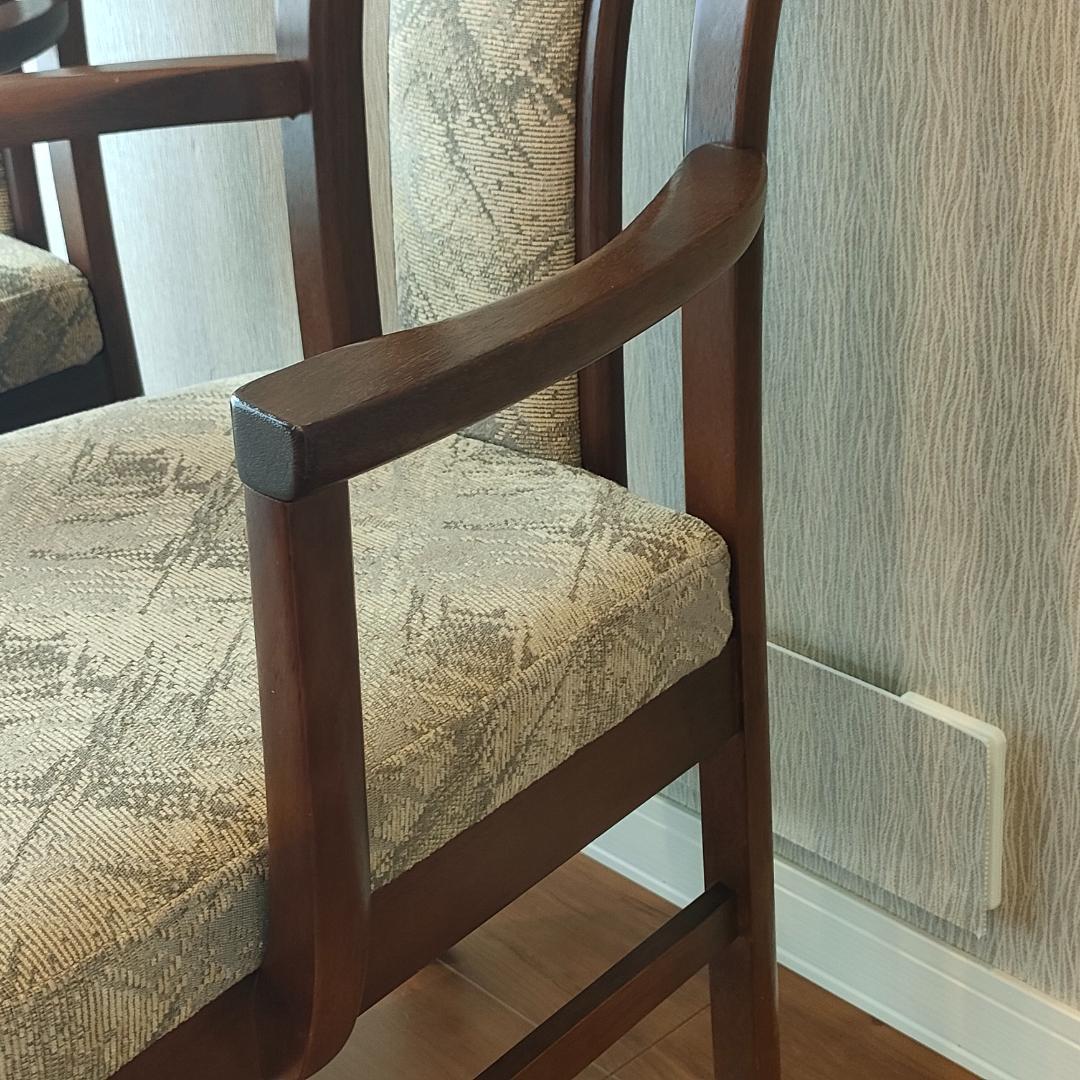 ヴィンテージ　カリモク　アームチェア　ハイバック　2脚セット