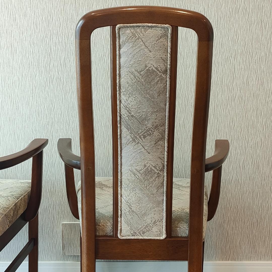 ヴィンテージ　カリモク　アームチェア　ハイバック　2脚セット