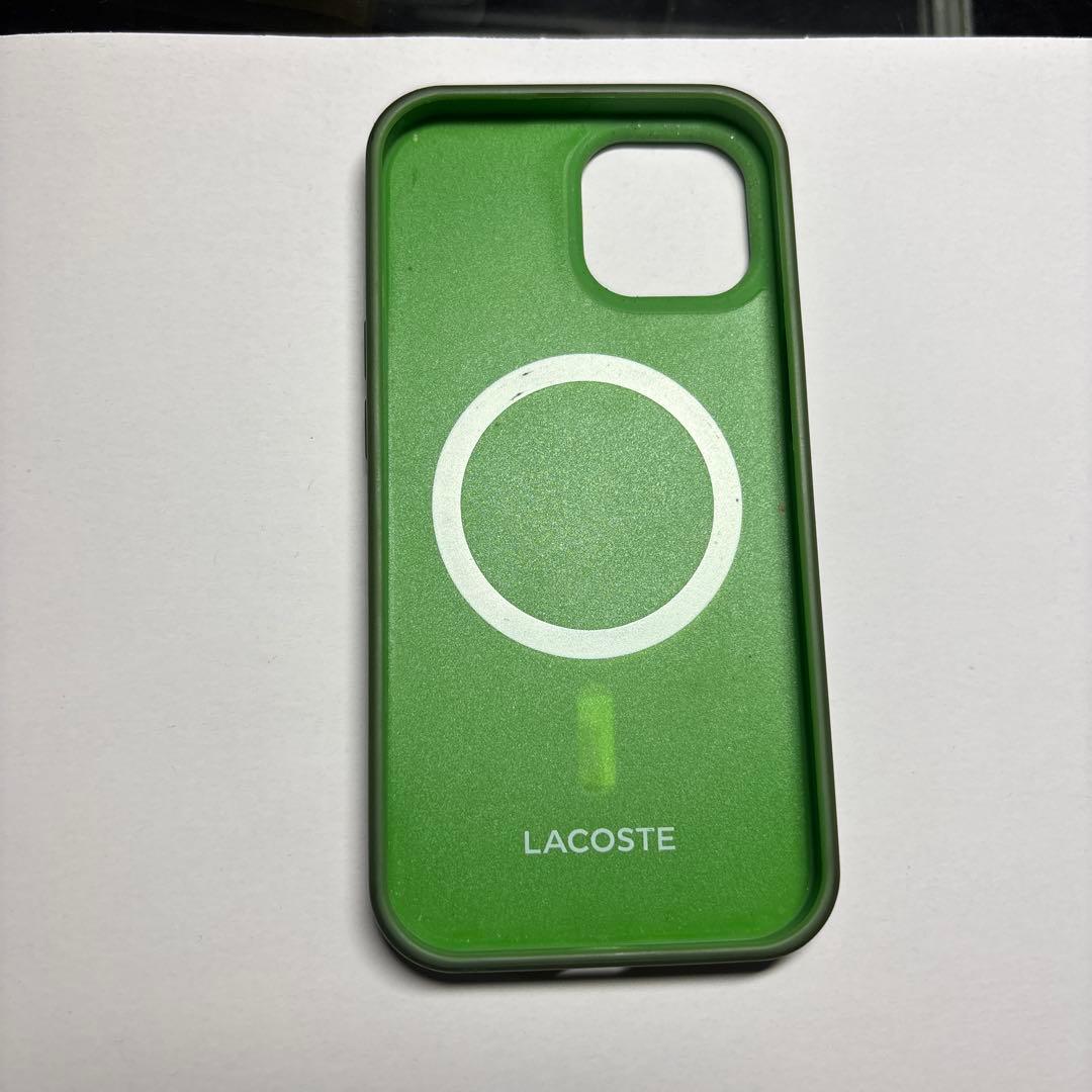 LACOSTE グリーン iPhoneケース MagSafe対応美品値下げ可能