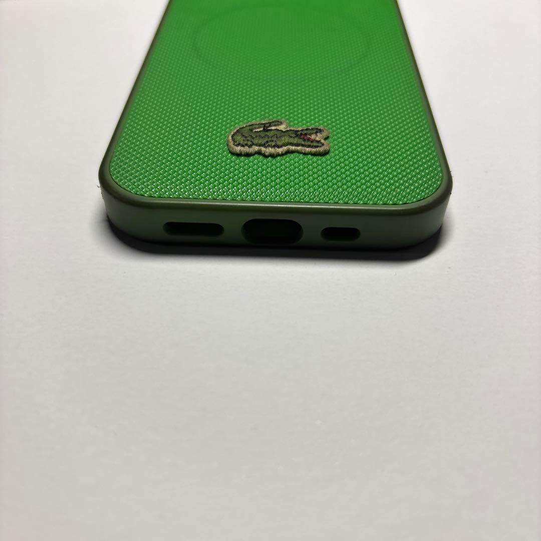 LACOSTE グリーン iPhoneケース MagSafe対応美品値下げ可能