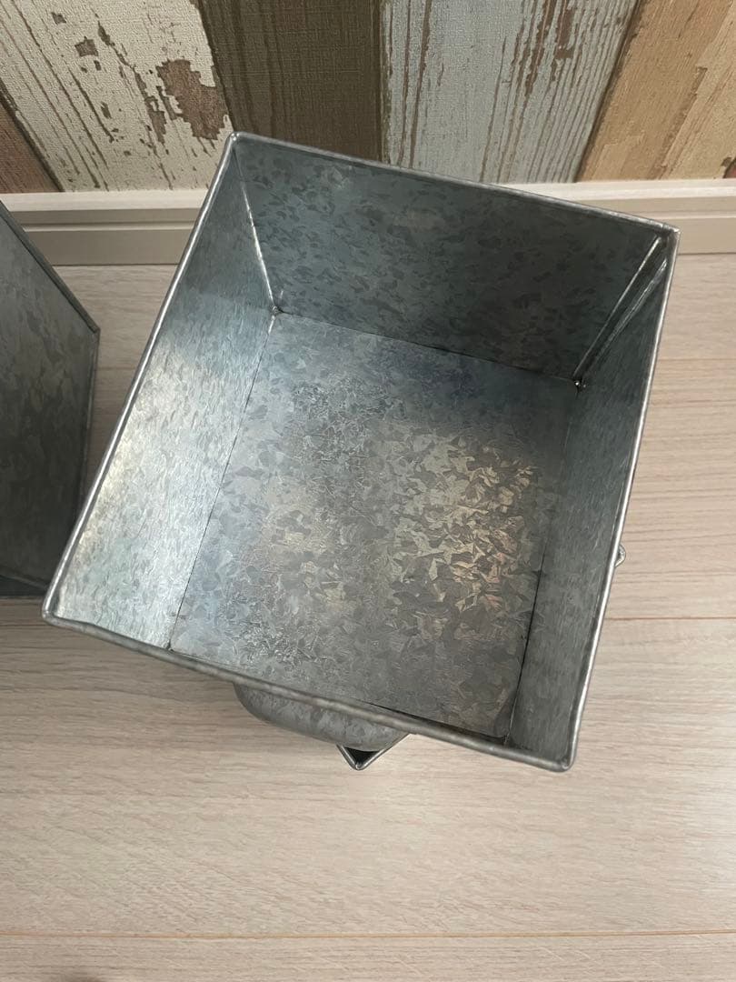 ブリキ　3段ボックス　小物入れ　アンティーク