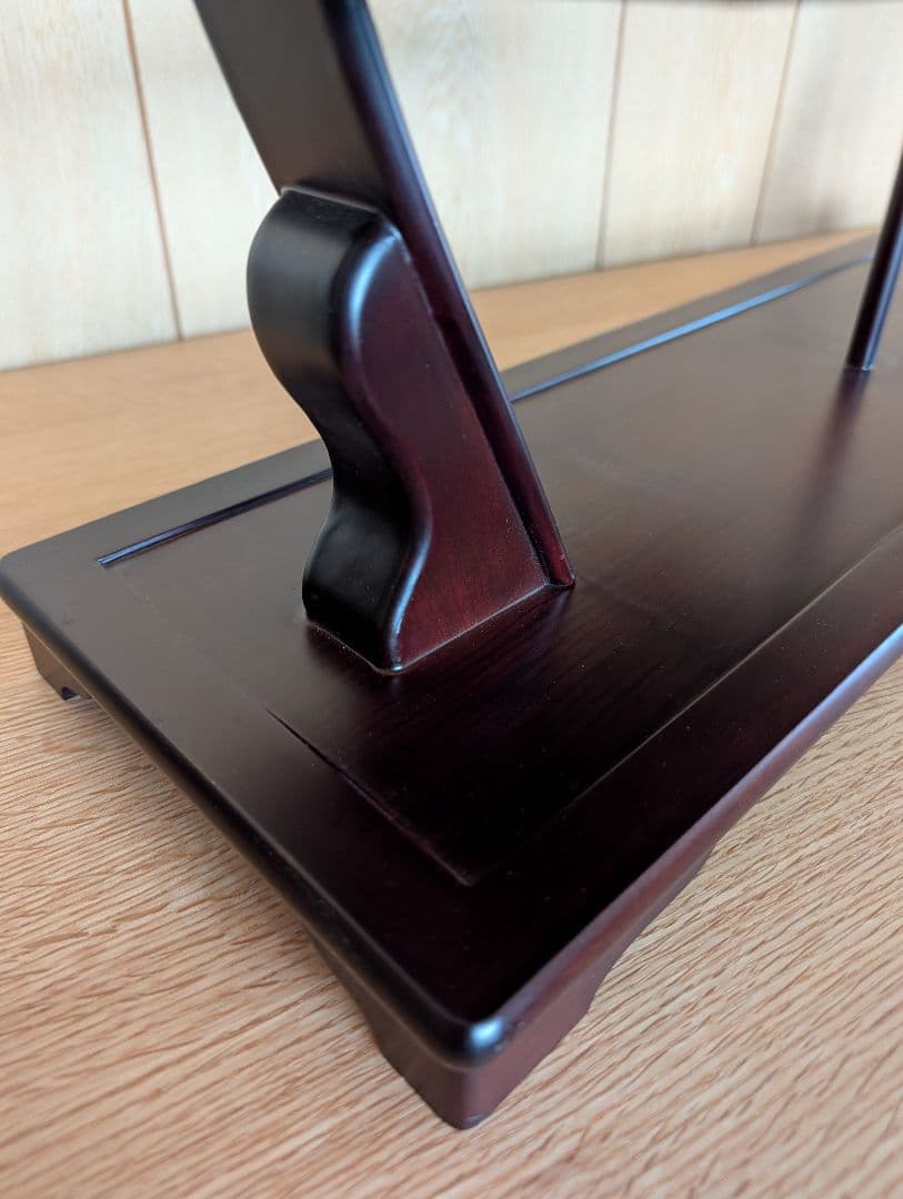 木製飾り棚　盆栽飾り