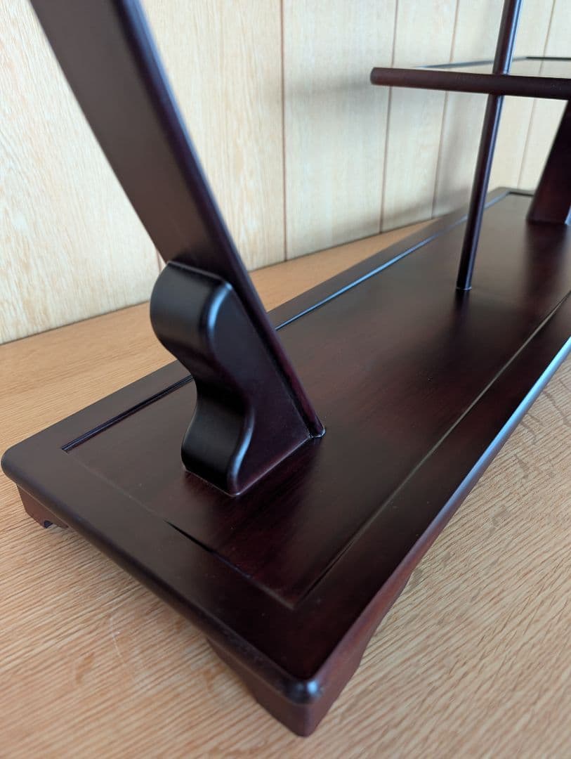 木製飾り棚　盆栽飾り