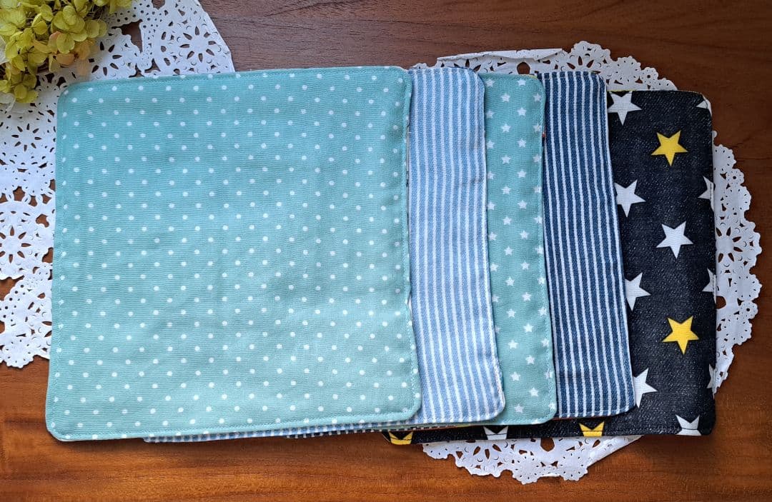ニコ☆様オーダーページ　ガーゼハンカチ　ハンドメイド　19×19cm　5枚