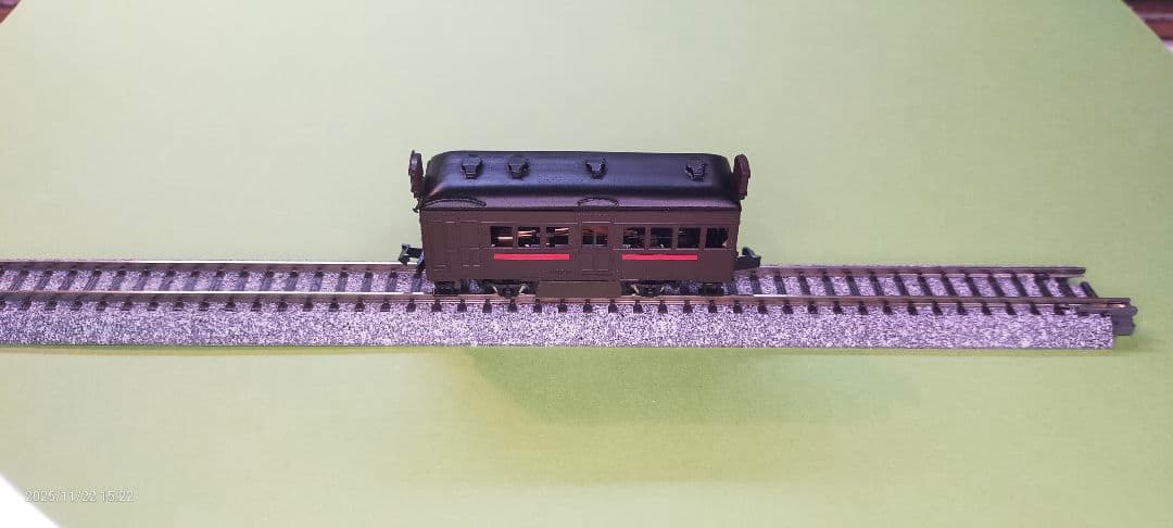 ワールド工芸製Nゲージ鉄道模型キハ二5000型 茶色 赤いライン