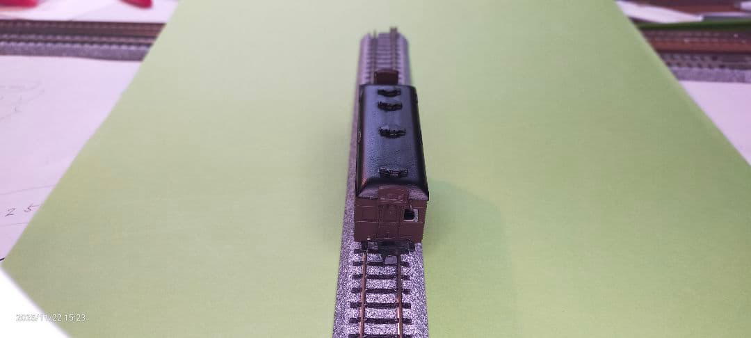 ワールド工芸製Nゲージ鉄道模型キハ二5000型 茶色 赤いライン