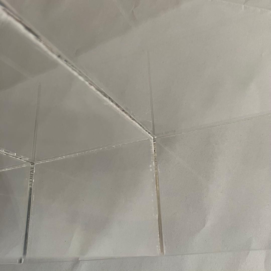 無印　3×3 アクリル仕切りスタンド　コレクションスタンドボックス　ケース　4個