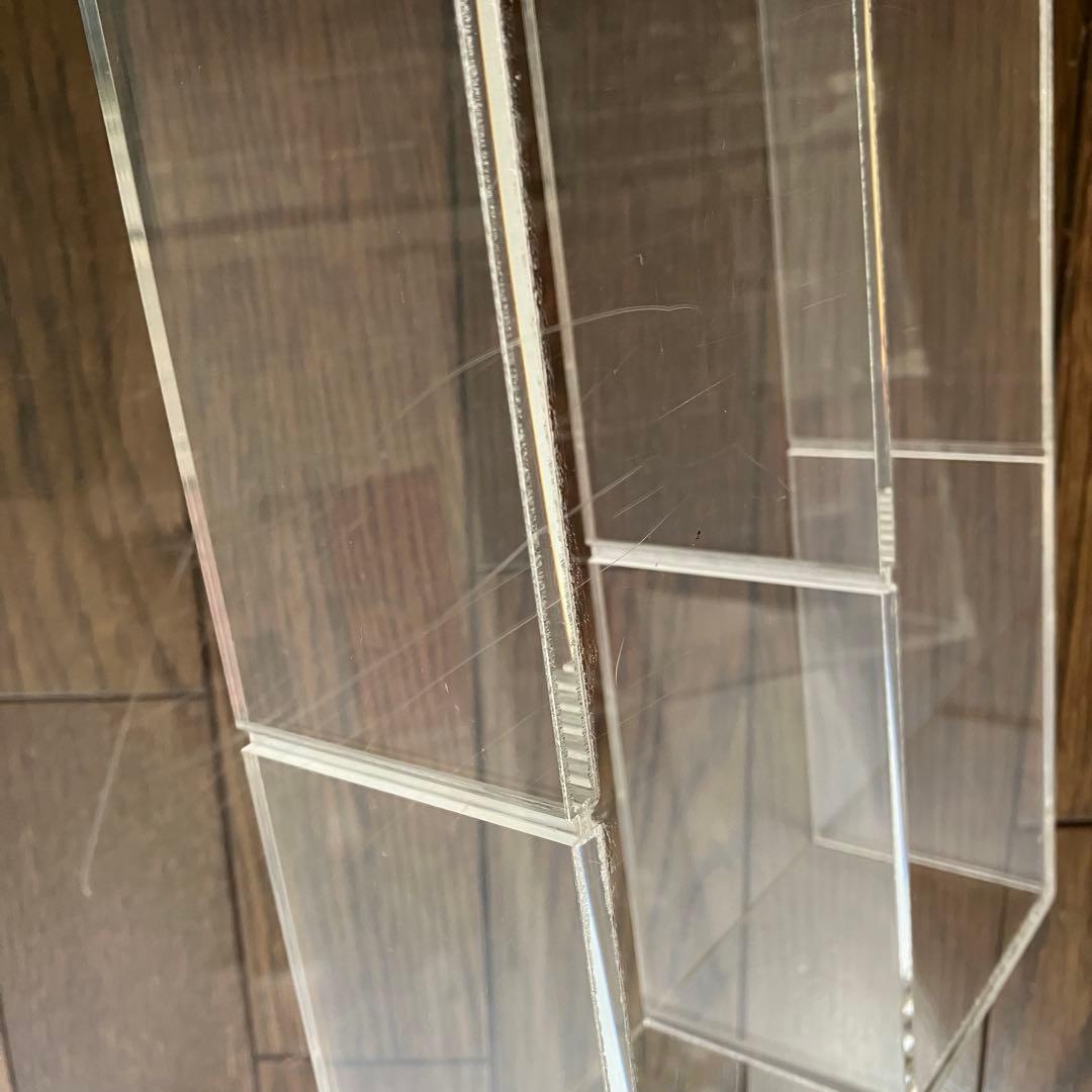 無印　3×3 アクリル仕切りスタンド　コレクションスタンドボックス　ケース　4個