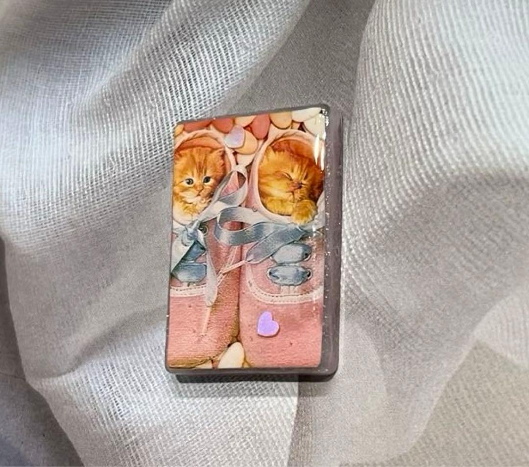 感謝価格(ㅅ´꒳` )ファーストシューズとベビーにゃん レジンヘアゴム