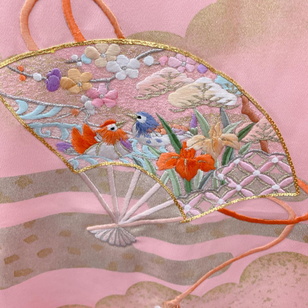 Y★3977★ 子供着物 襦袢付き 一つ身 女の子 七五三 3才