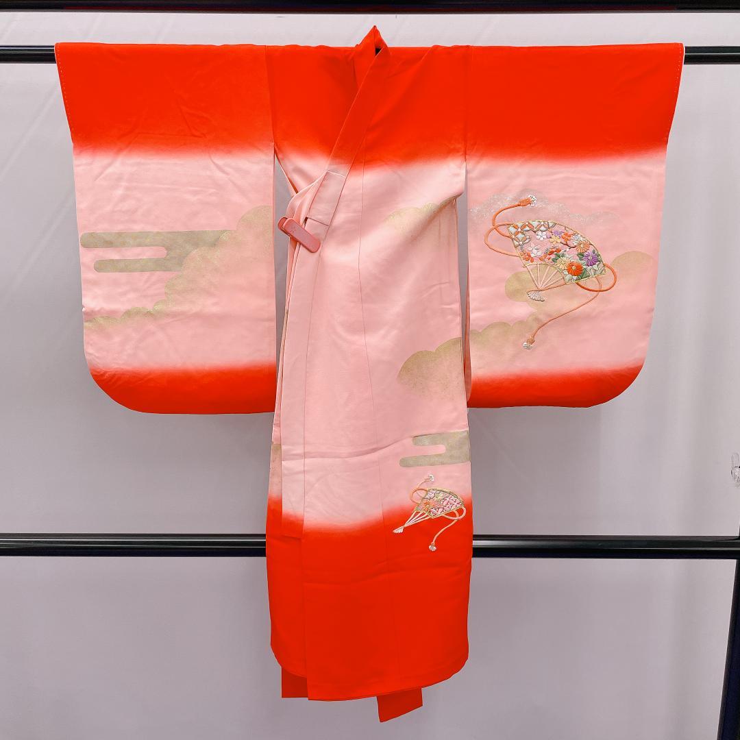 Y★3977★ 子供着物 襦袢付き 一つ身 女の子 七五三 3才