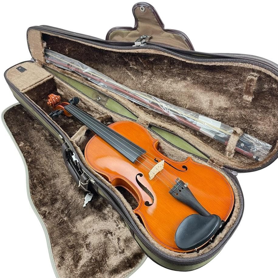 極美品●鈴木バイオリン No.330 4/4 1991年 美虎杢 新品：弓・弦