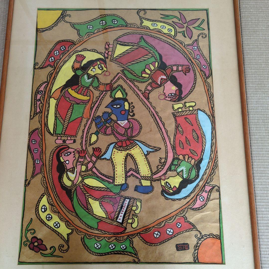 ネパールの画家が描いた神話的な絵画（制作年は1989年以前）⬇️再値下げ‼️⬇️