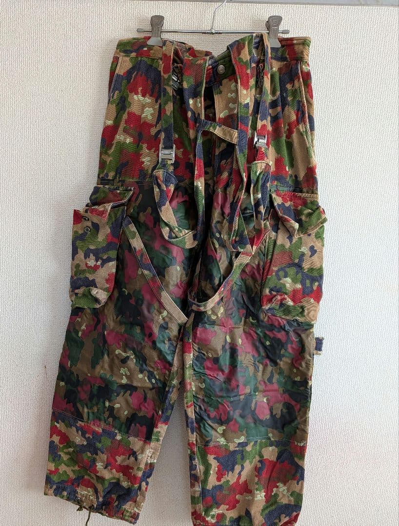 SwissArmy スイス軍 コンバットパンツ　本物 アルペンカモフラ