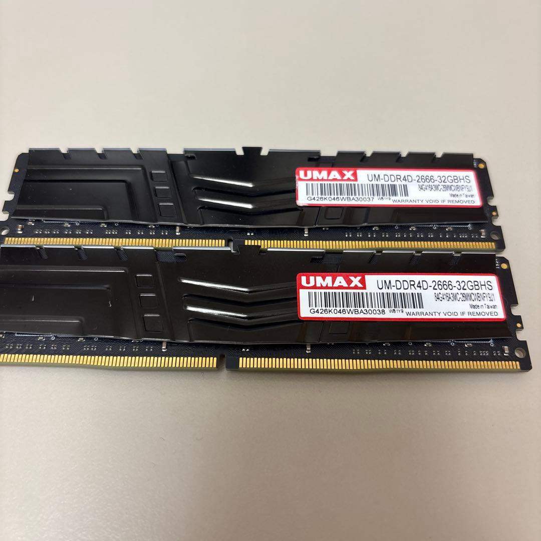 UMAX DDR4-2666 32GB(16GB×2)
