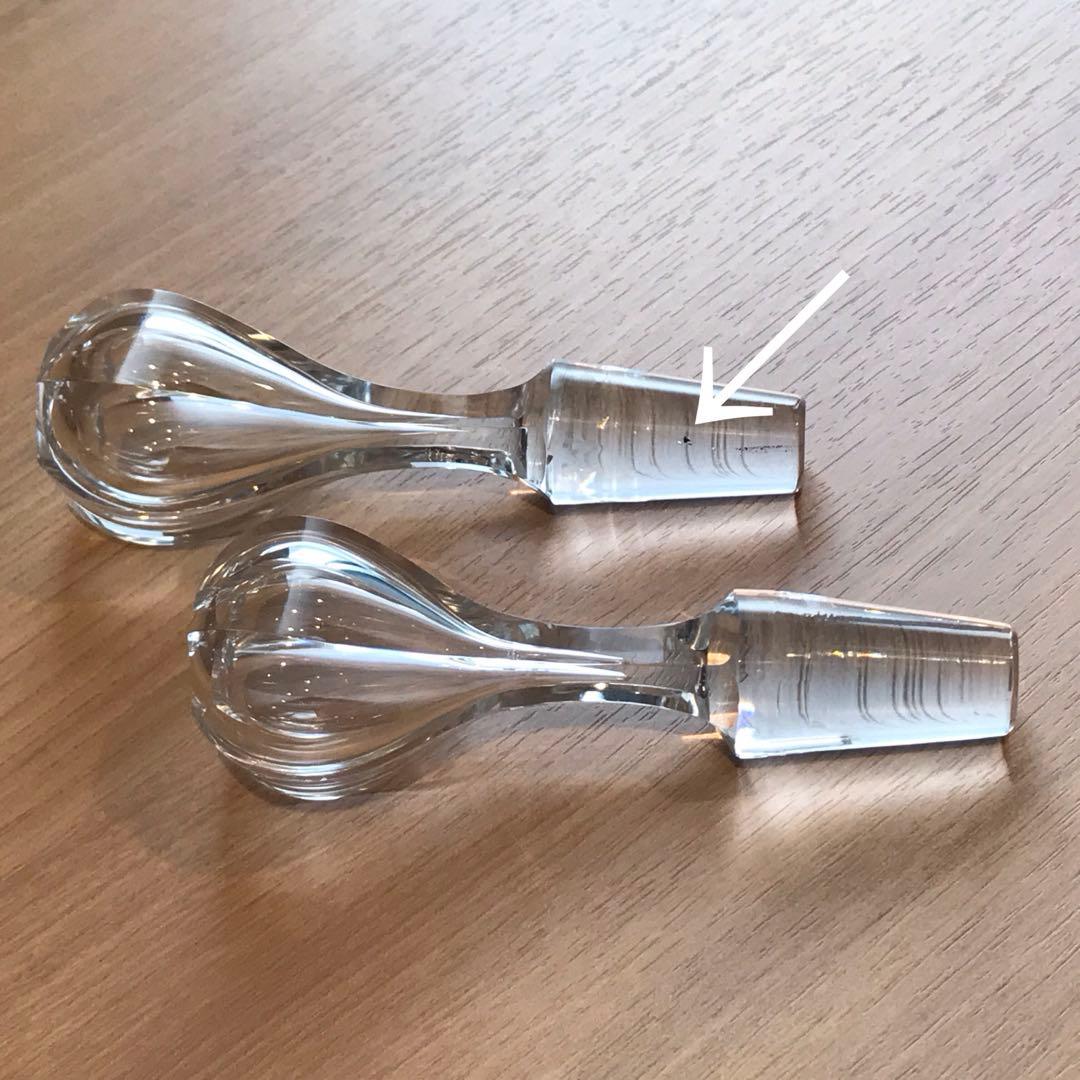 美しい輝きオールドバカラBaccaratクルーエット調味料入れ&クリストフル稀少