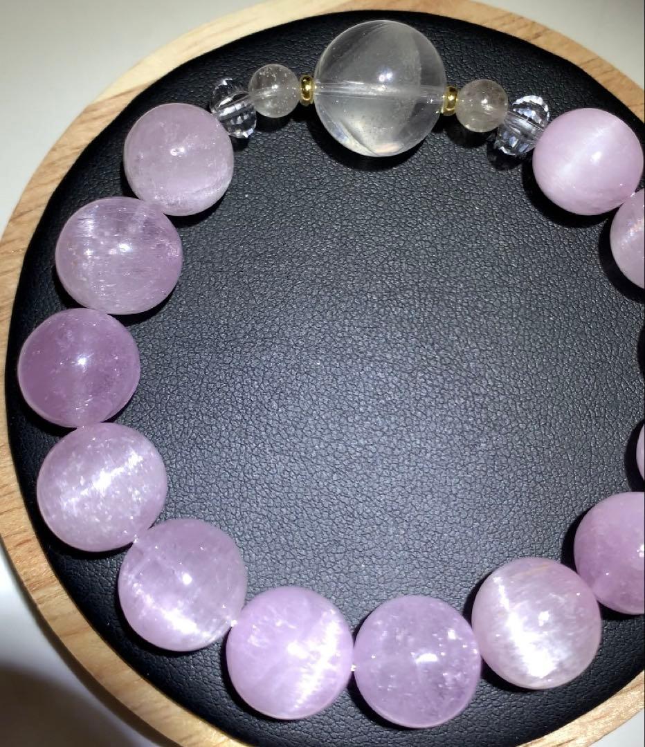 キャッツアイクンツァイト　ホワイトファントム　ブレスレット