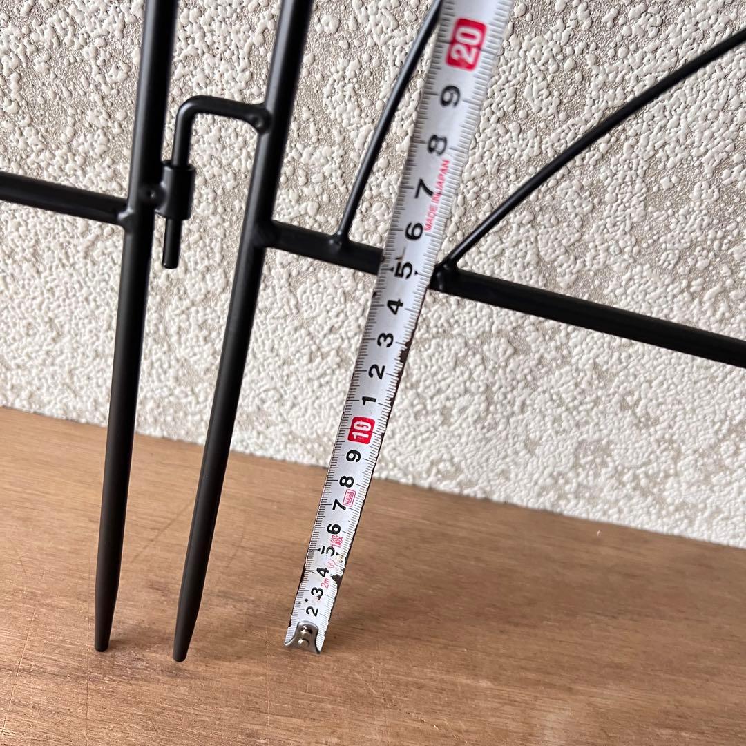 小型アイアン3連ブラックパーテーション