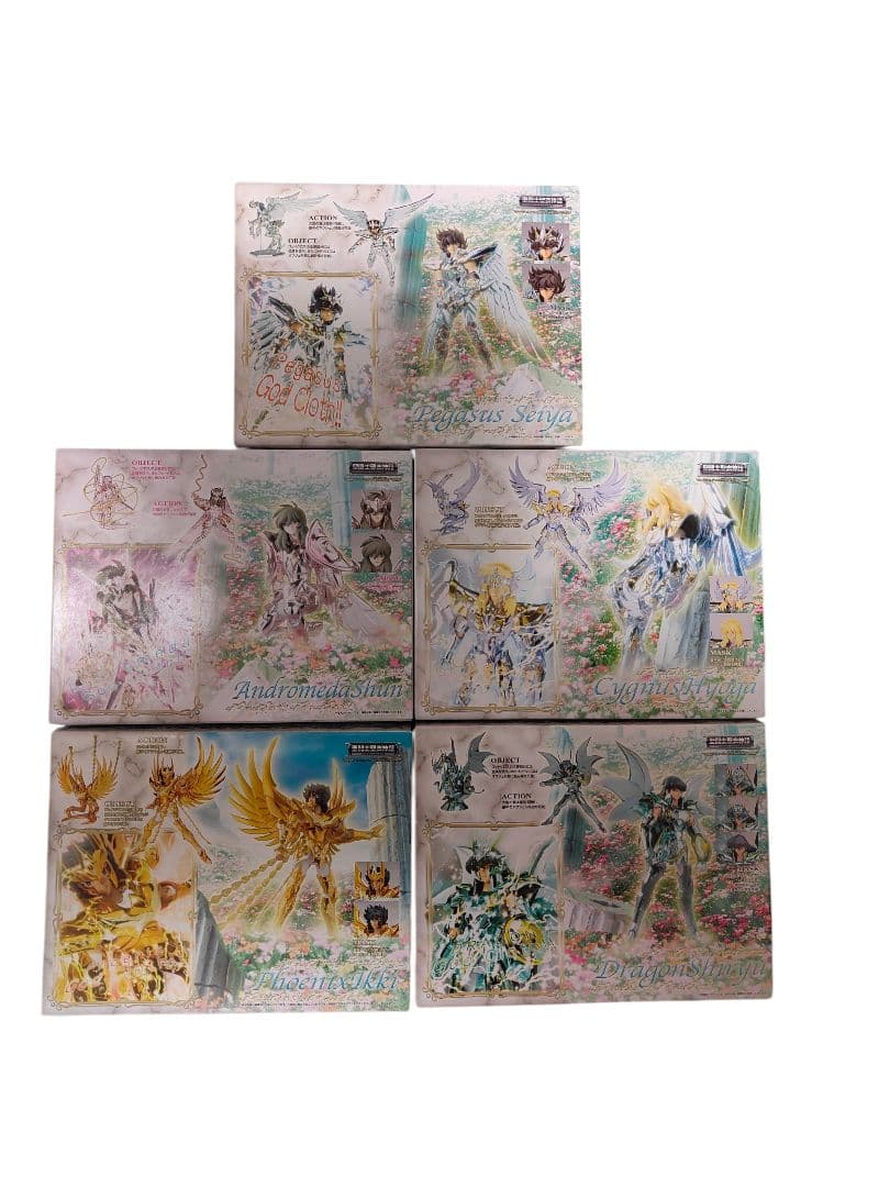 聖闘士聖衣神話　神聖衣　5体セット セイントクロスマイス おまけ付き 聖闘士星矢