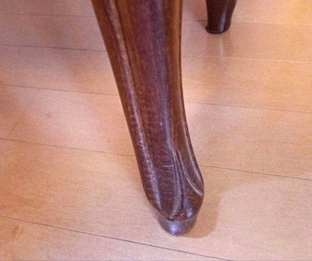 木製スツール 猫脚 イタリア製 ロココ調 アンティーク