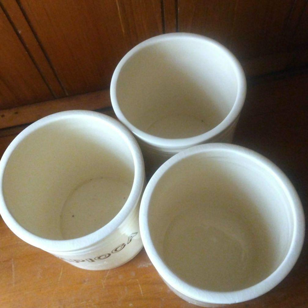倉敷意匠♠陶器 WHITEキヤニスター 3点セット 16
