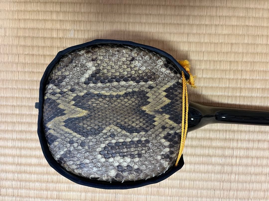 三線本体 ヘビ皮 強化張？