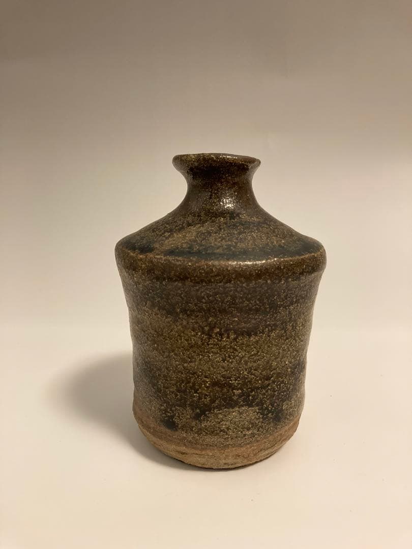 唐津　朝鮮唐津　時代　花入　徳利 一輪挿し　花生け 花瓶 骨董 黒唐津