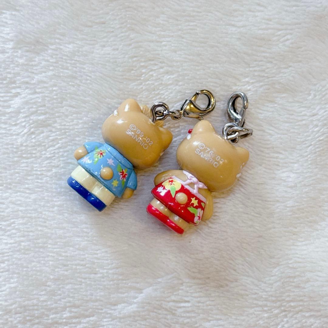 日焼け　キティ　キティ＆ダニエル　ファスナーマスコット　2002年　ダニエル