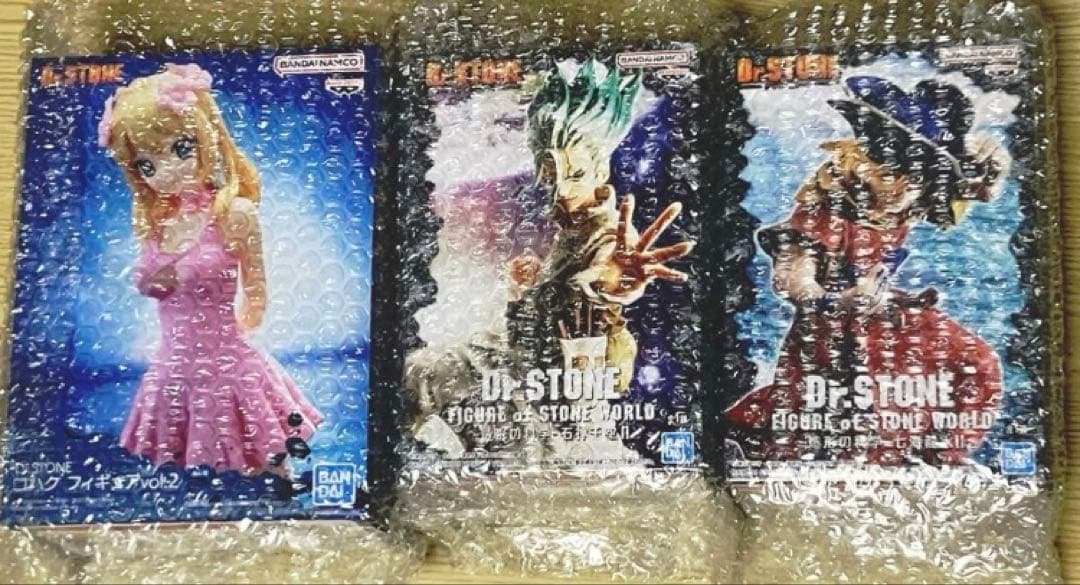Dr. STONE 造形の科学 石神千空 七海龍水 コハク 3種 フィギュア