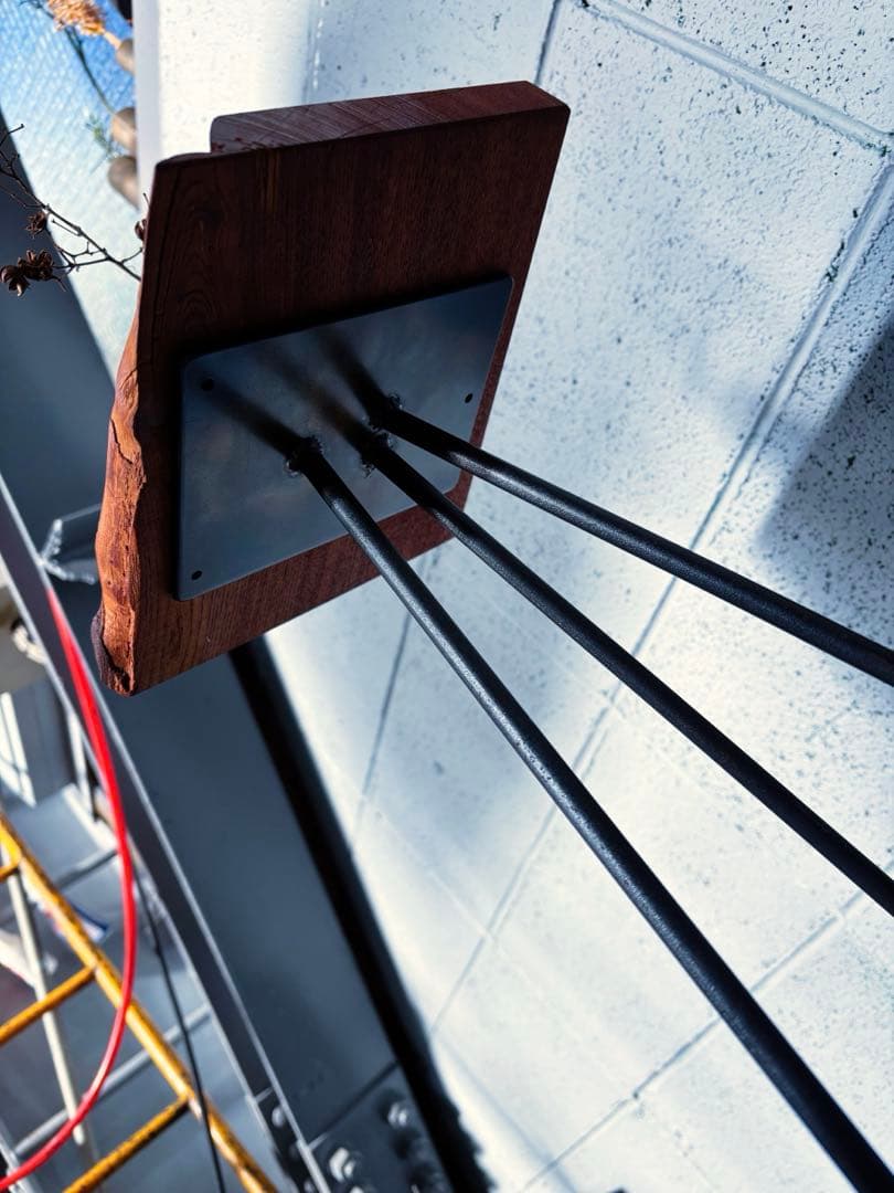 欅材サイドテーブル　フラワースタンド　花台　コーヒーテーブル　観葉植物置き台