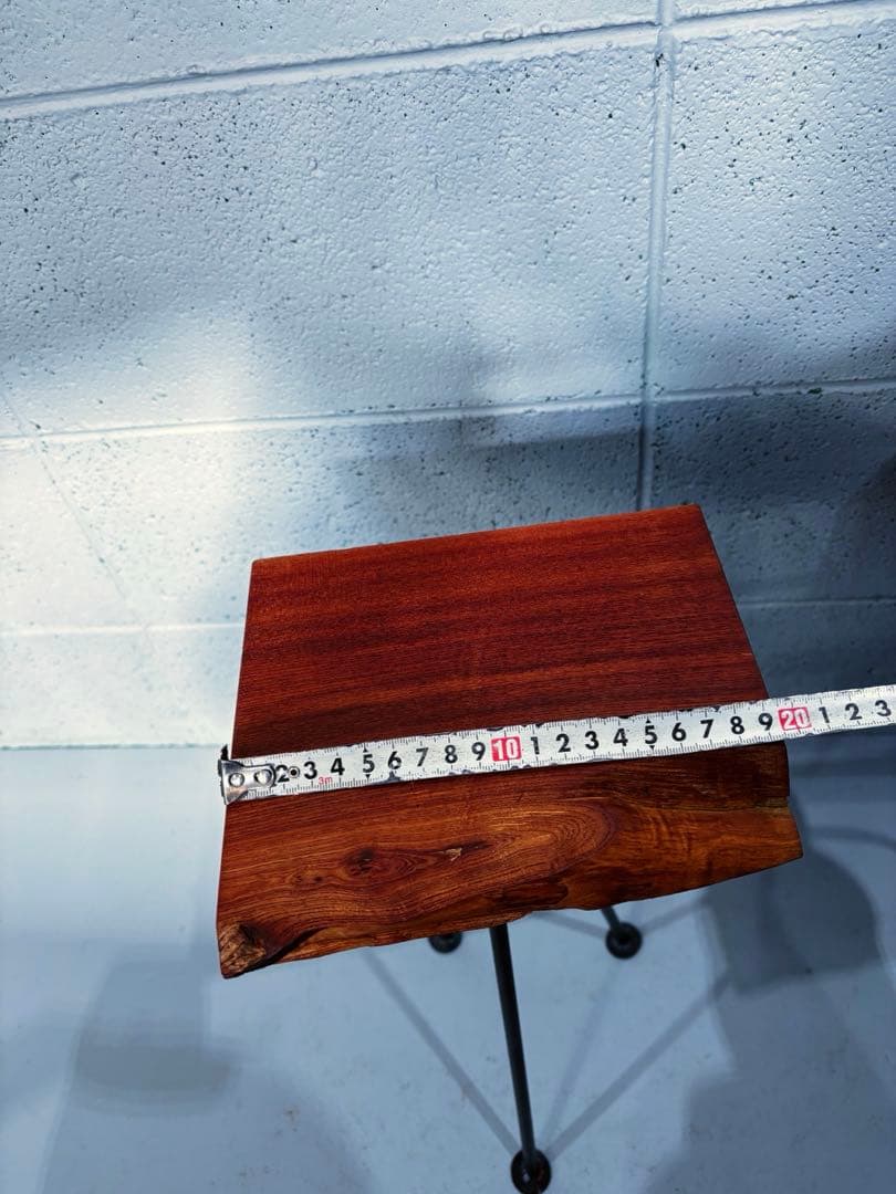 欅材サイドテーブル　フラワースタンド　花台　コーヒーテーブル　観葉植物置き台