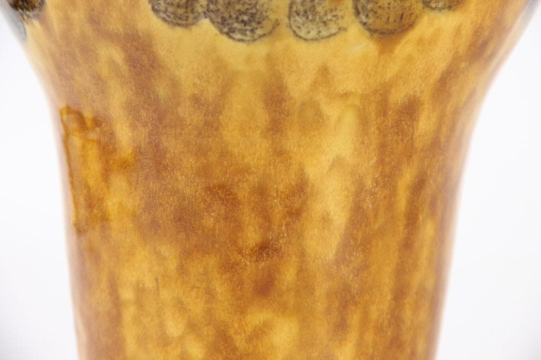 九谷焼 浅蔵五十吉 作 釉彩 梅紋 花器 花瓶 置物 FF01-13