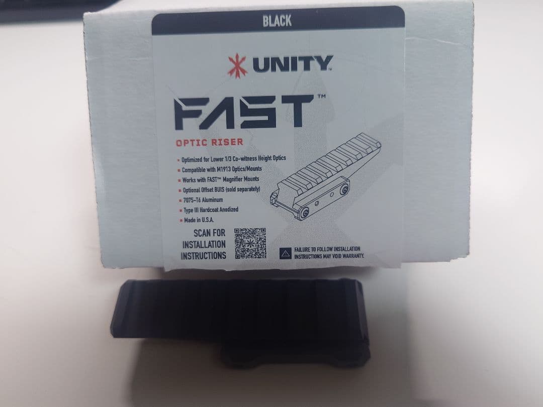実物UNITY FAST OPTIC RISER ブラック