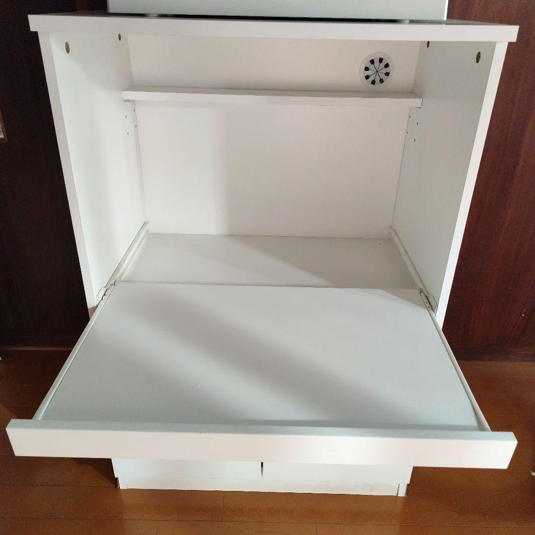 引き取り 2021年製 SHARP RE-WF181 ホワイト ニトリ レンジ台