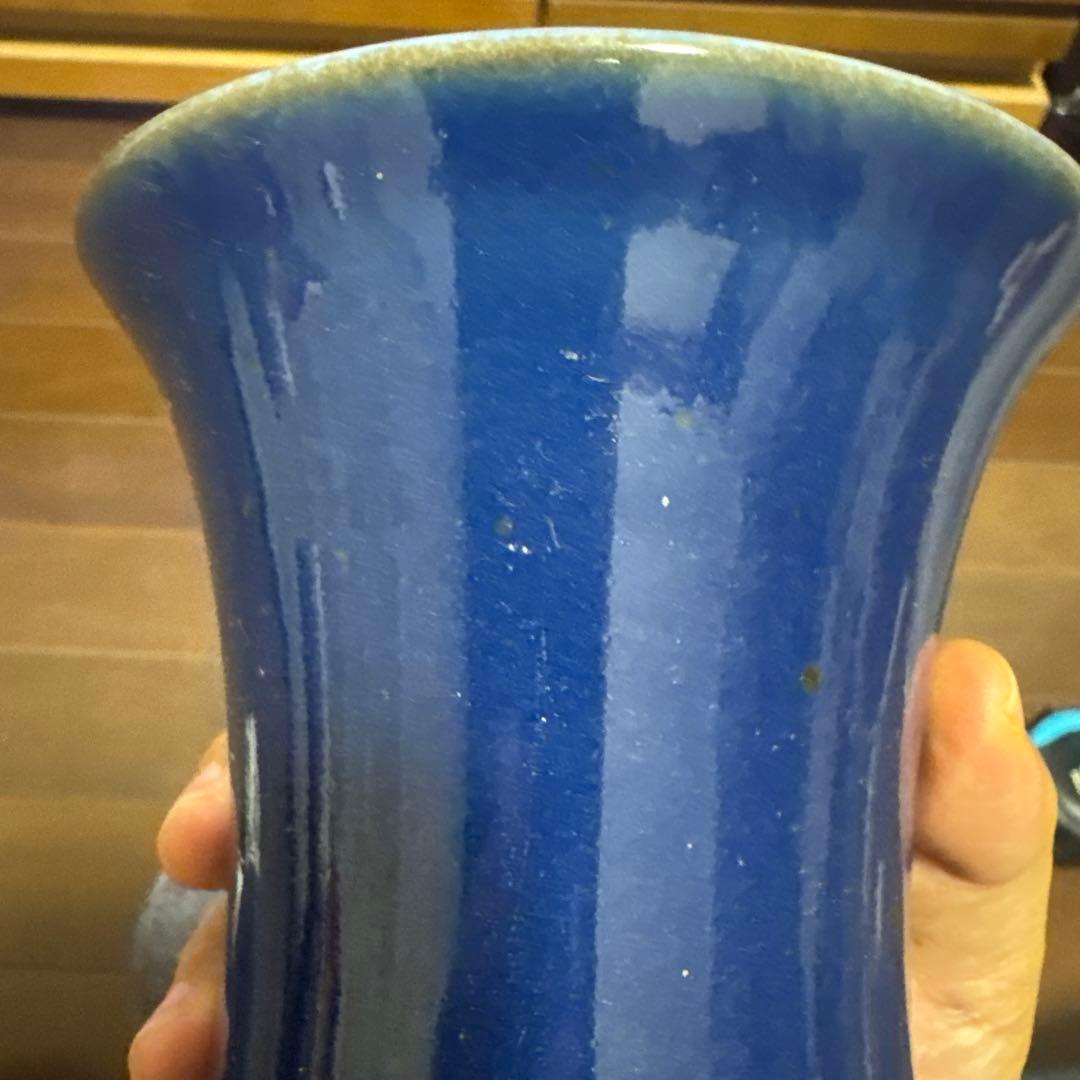 青釉笔筒 花器 置物 唐物 清朝