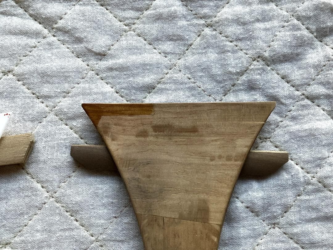 【ジャンク】　三味線　ハードケース バチ付き