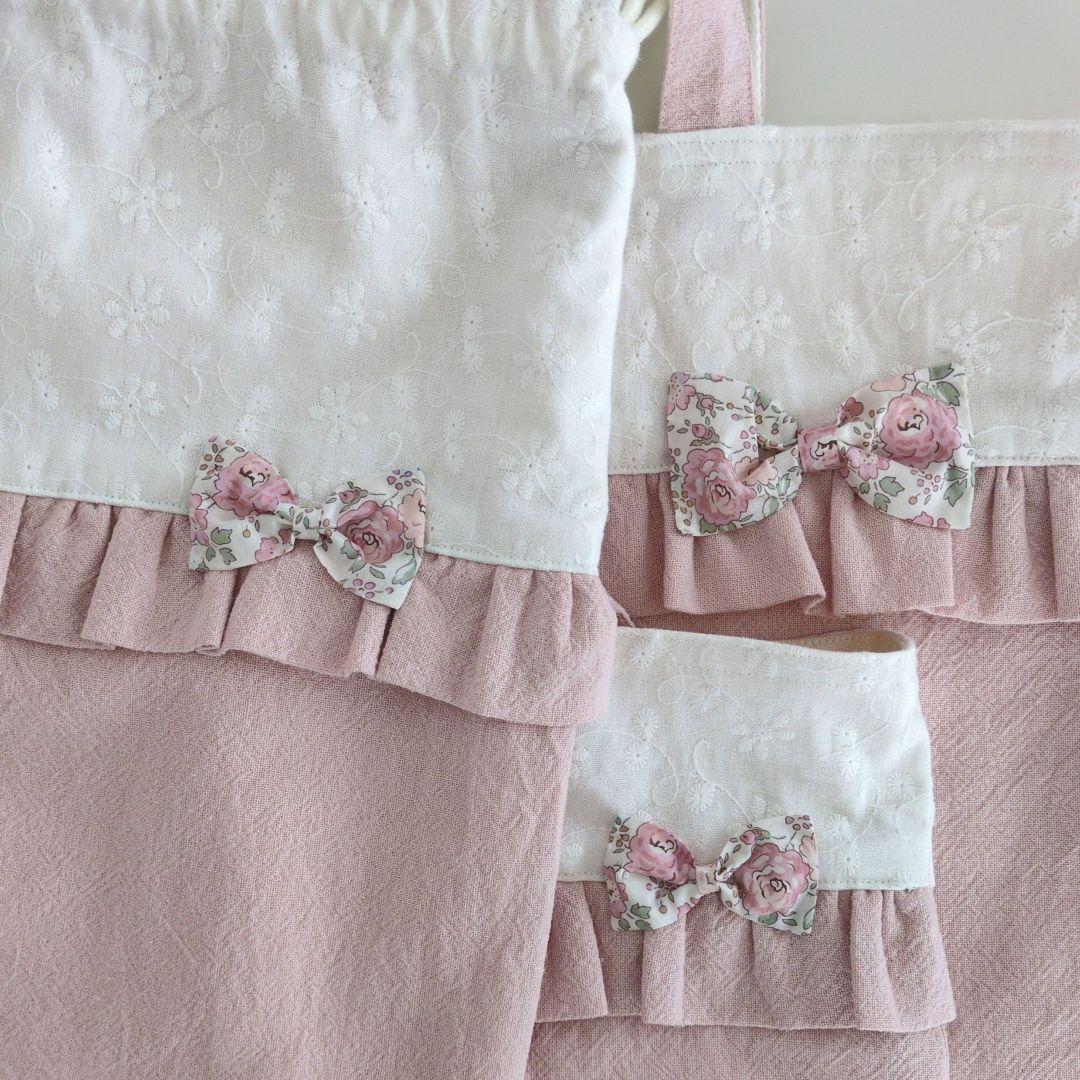 ハンドメイド レッスンバック　お着替え袋　上靴袋　給食袋　入園入学セット