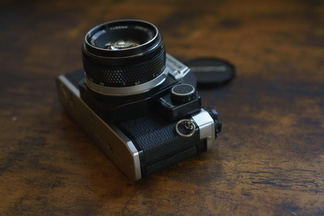 動作品 OLYMPUS OM10 + Mアダプター&レンズ2本 付属