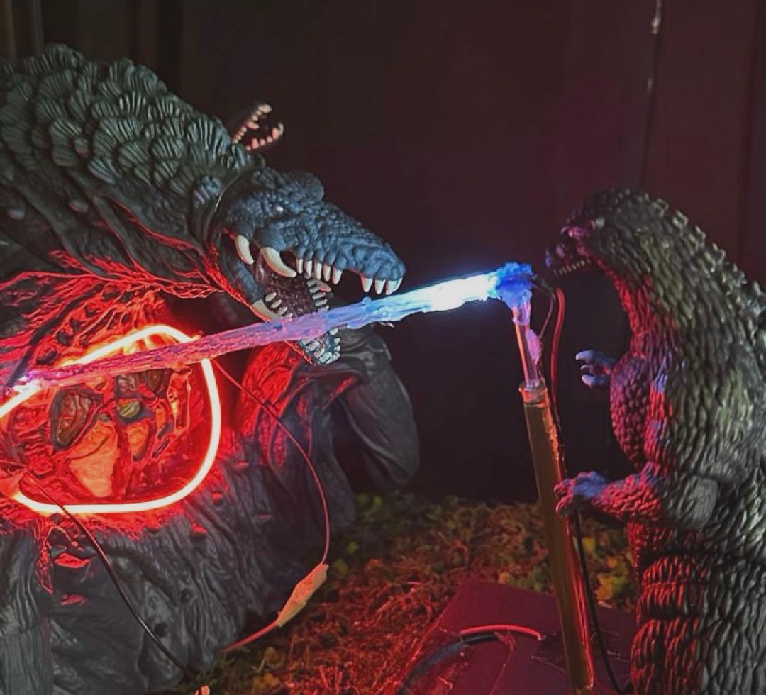 ムービーモンスター戯華ビオランテ触手エフェクトパーツ対ゴジラ１９８９リペイント