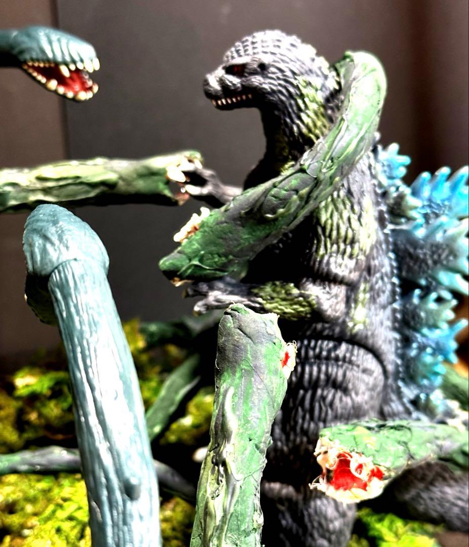 ムービーモンスター戯華ビオランテ触手エフェクトパーツ対ゴジラ１９８９リペイント