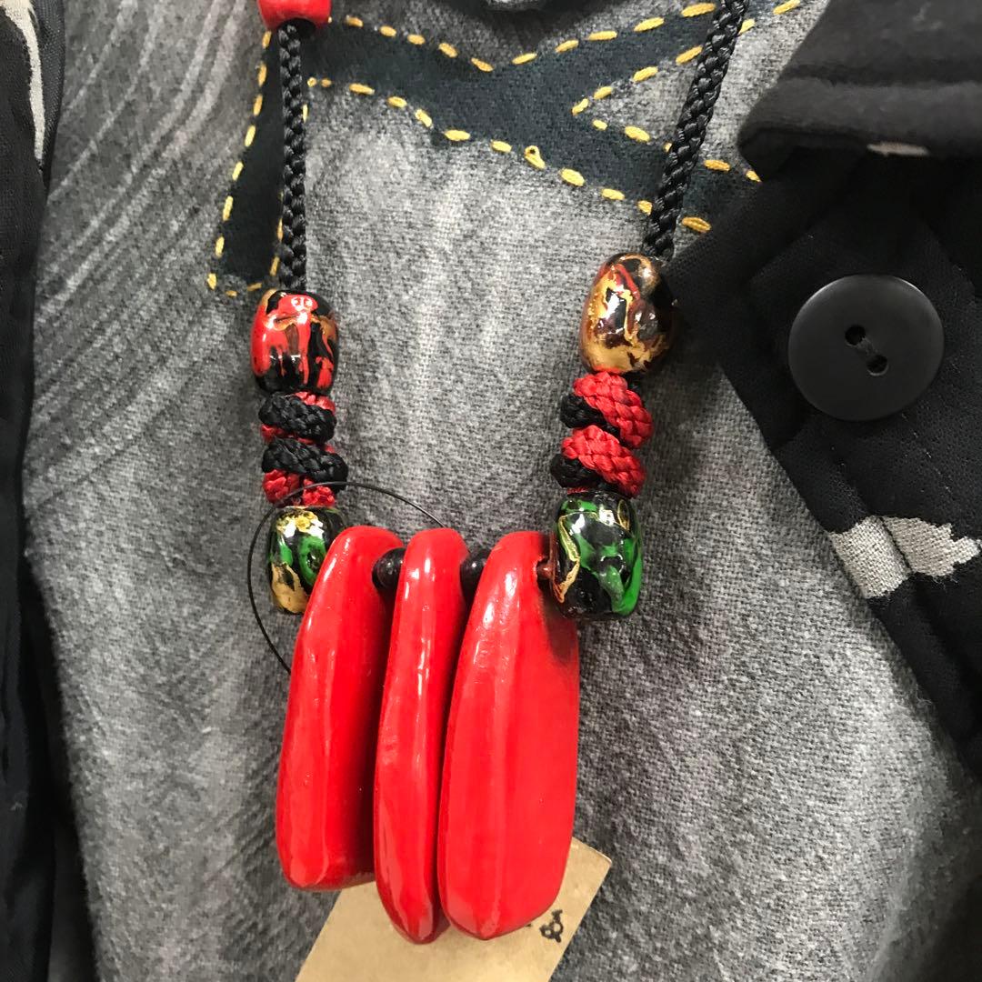 超大人気❣️木製手づくりネックレス