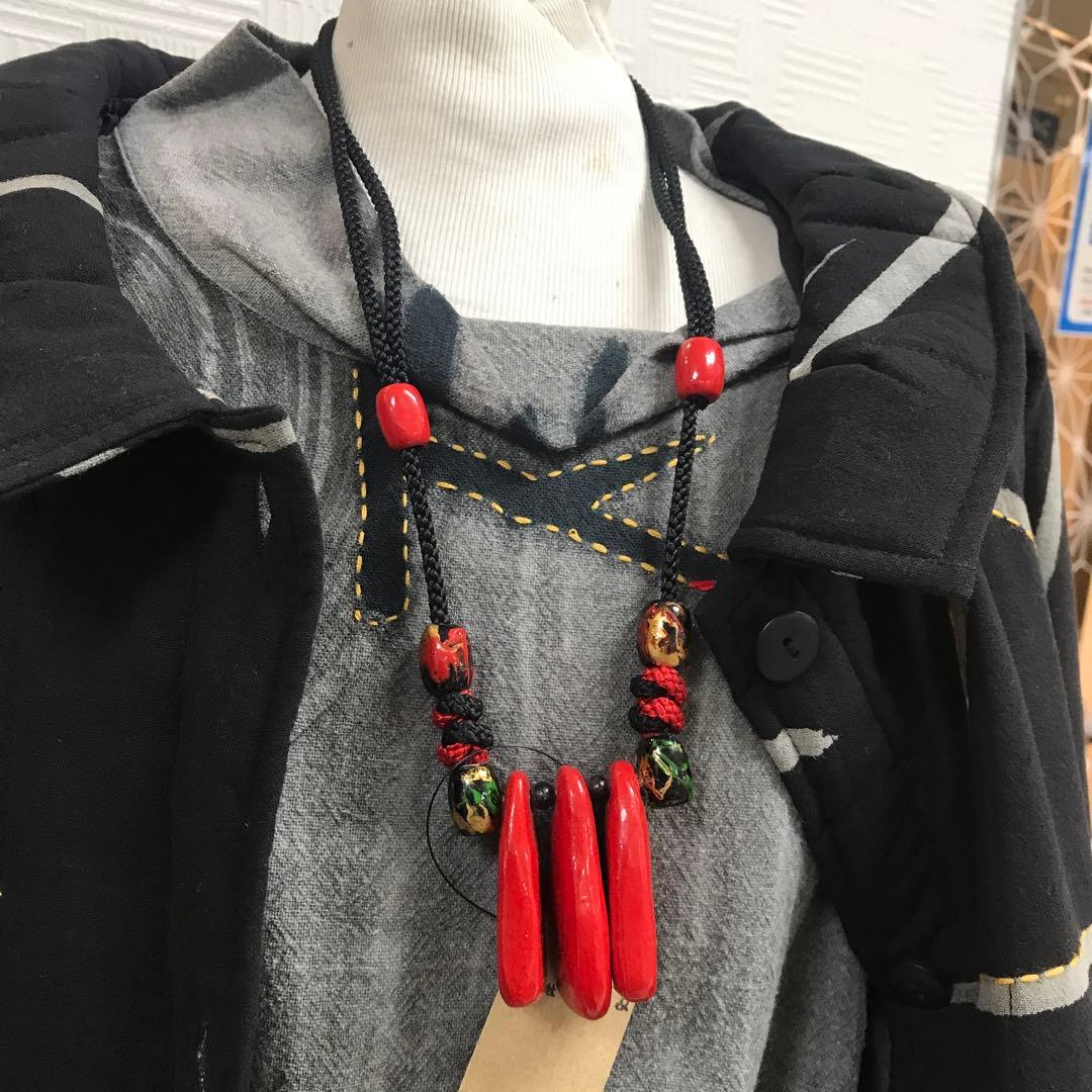 超大人気❣️木製手づくりネックレス