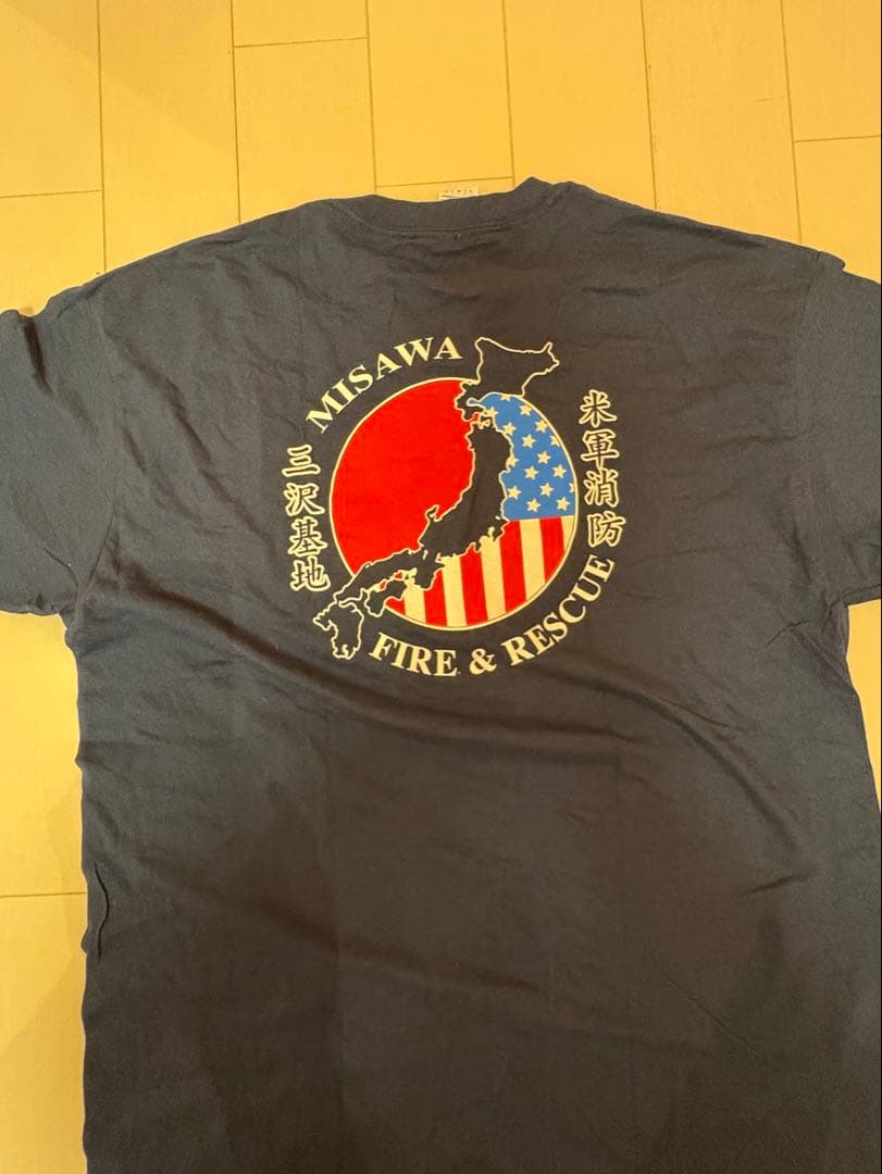 三沢基地 岩国基地 米軍基 消防隊 パッチ Tシャツ