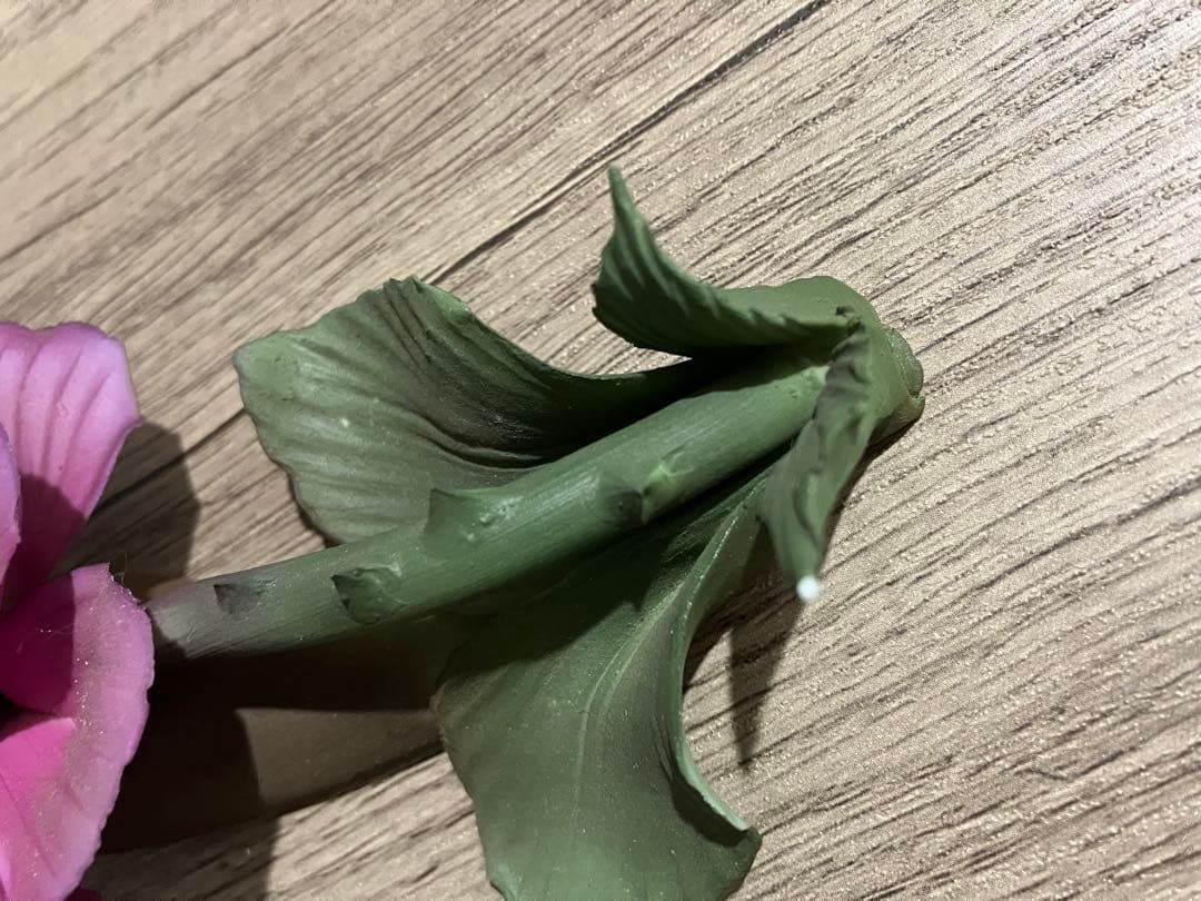 陶器のバラ9個とスタンド　イタリア製 フランクリンミント社